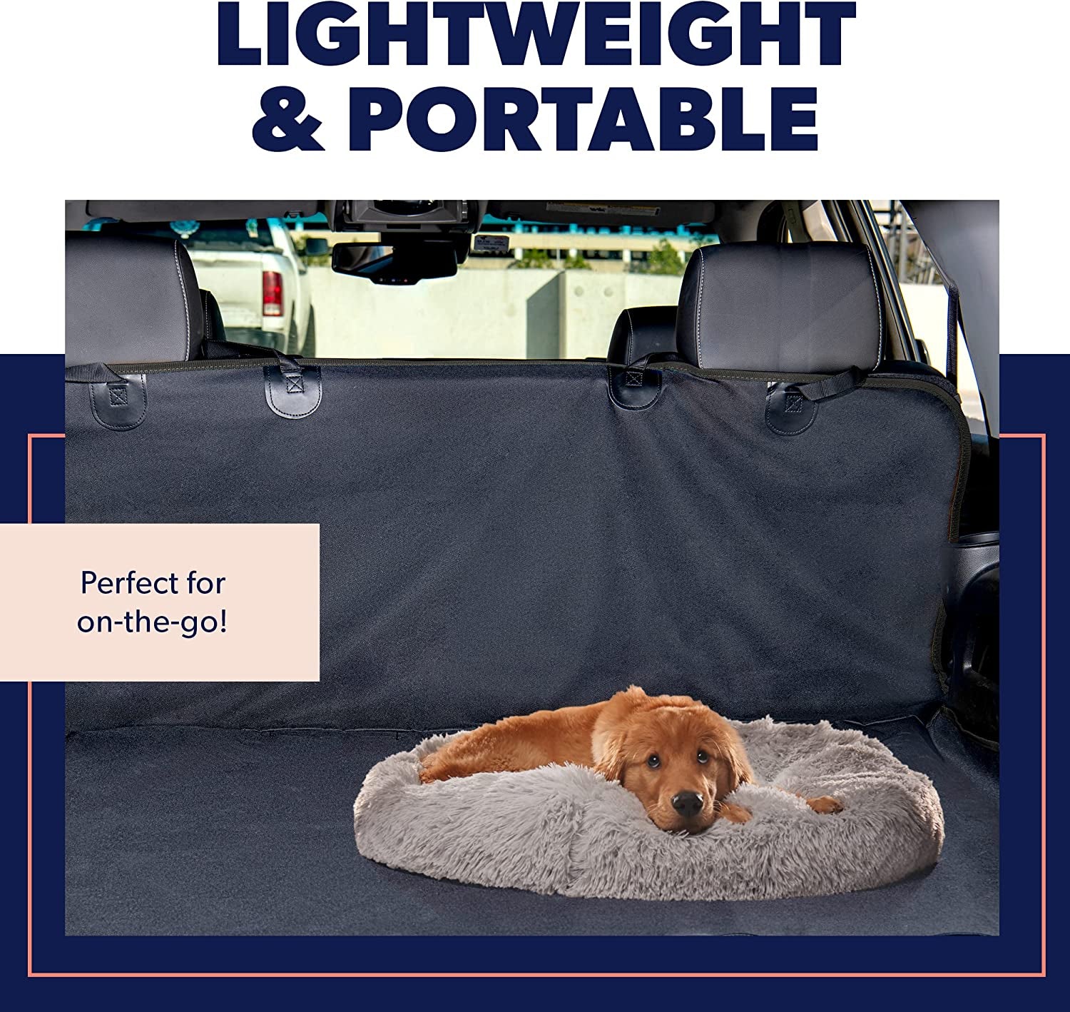 Premium Dog Beds for Large Dogs and Medium Dogs - Portable Dog Beds & Furniture - Fits up to 45 Lbs, (Medium, Dark Grey)